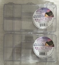 Darice Crafter  s Toolbox, Bread and Craft organizer, 2-Pack 8.25  x4.25  x1.25  