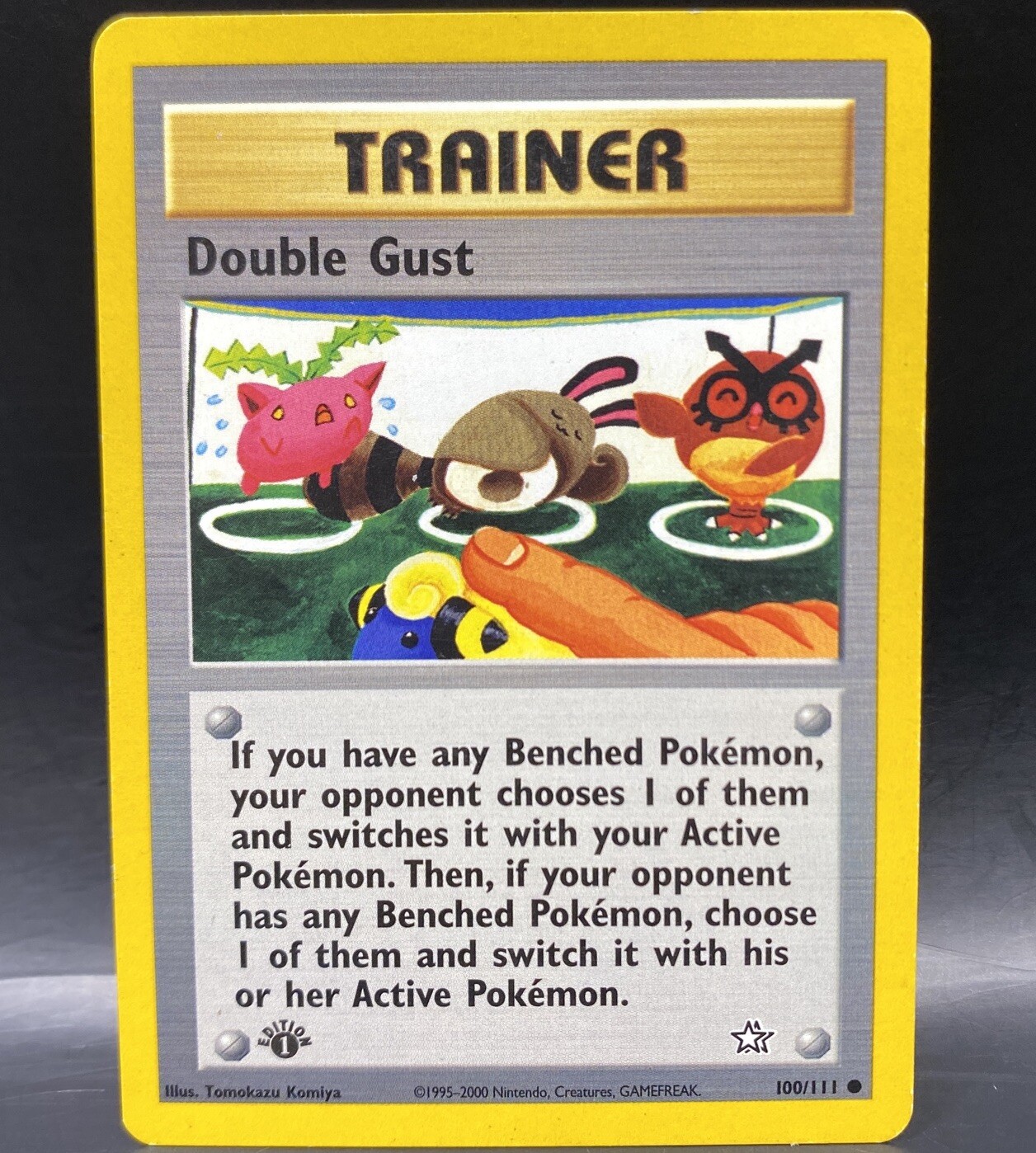 Pokemon Neo Genesis Double Gust 100/111 1st Edition Trainer Card MP