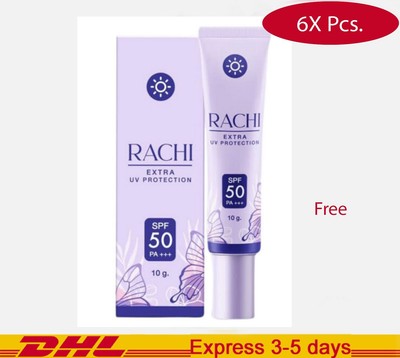 6X Rachi Sunscreen 10g Extra UV Protection SPF 50 PA+++ Oil Control Waterproof