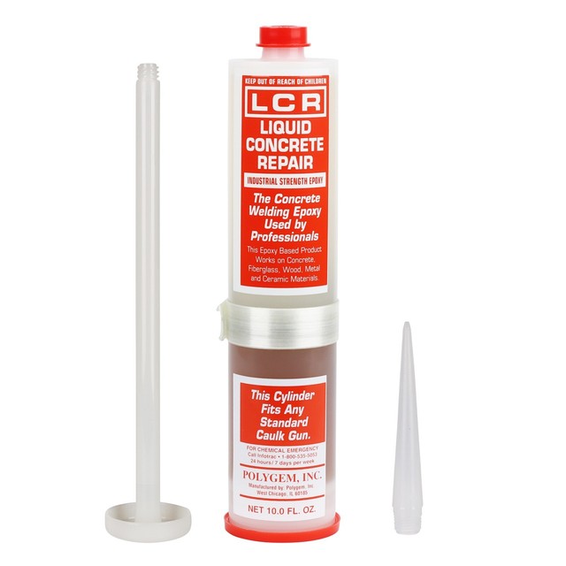 Polygem LCR Liquid Concrete Repair Epoxy Injection Resin 10oz Cartridge