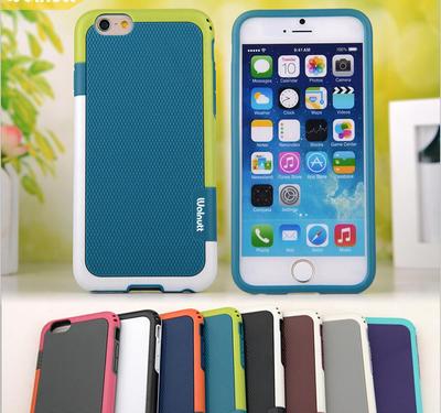 Shockproof Dual Color Frame PC+TPU Phone Case Back Cover For i Phone 6 6 Plus