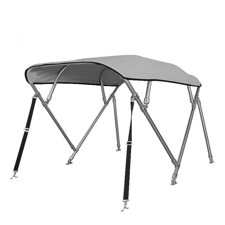 4 barras acero inoxidable Bimini top con un ancho de 215-228cm
