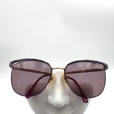 Vintage Cosmo 485 Purple Gold Metal Oval Sunglasses Hong Kong FRAMES ONLY
