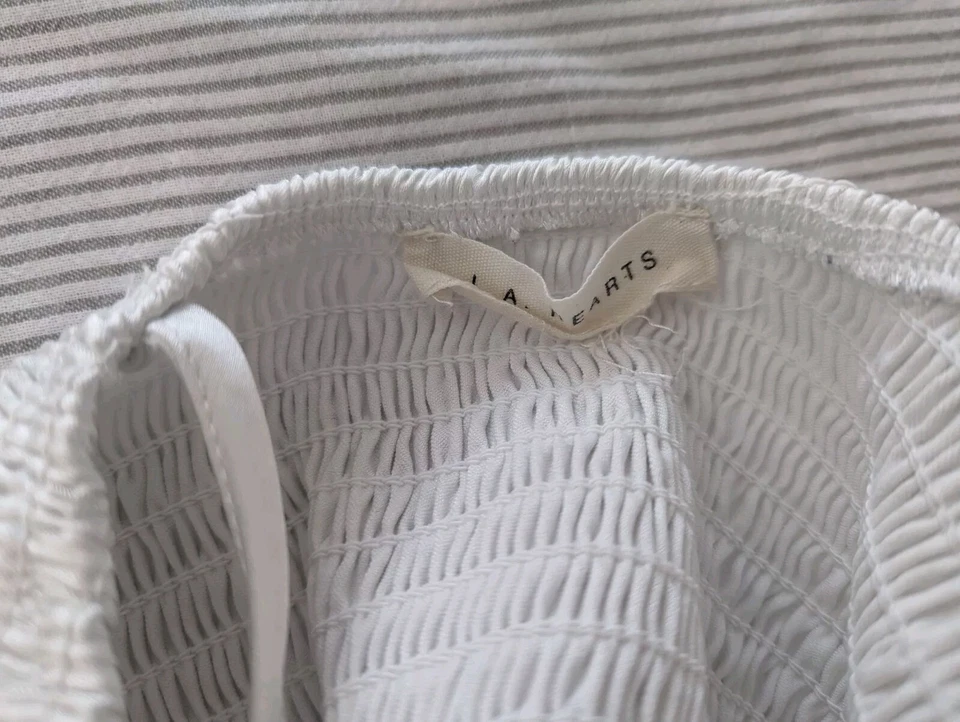 Pacsun L.A. Женский атласный белый корсет безрукавка HEART размер XSmall - Изображение 3 из 4