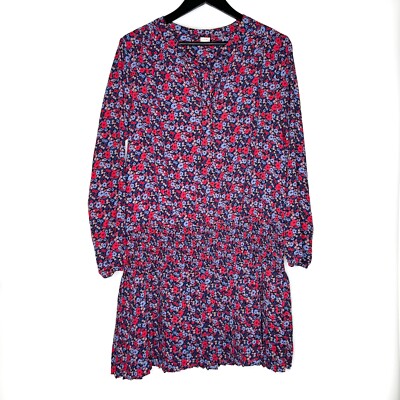 Gap Dress Floral Print Pleated Drop Waist Dress Long Sleeve Red Floral Size M | eBay Gap Dress Floral Print Pleated Drop Waist Dress Long Sleeve Red Floral Size M | eBay