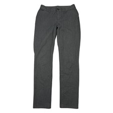 Eddie Bauer Travel Pants Straight Leg Mid Rise Curvy Trousers Gray Womens 2