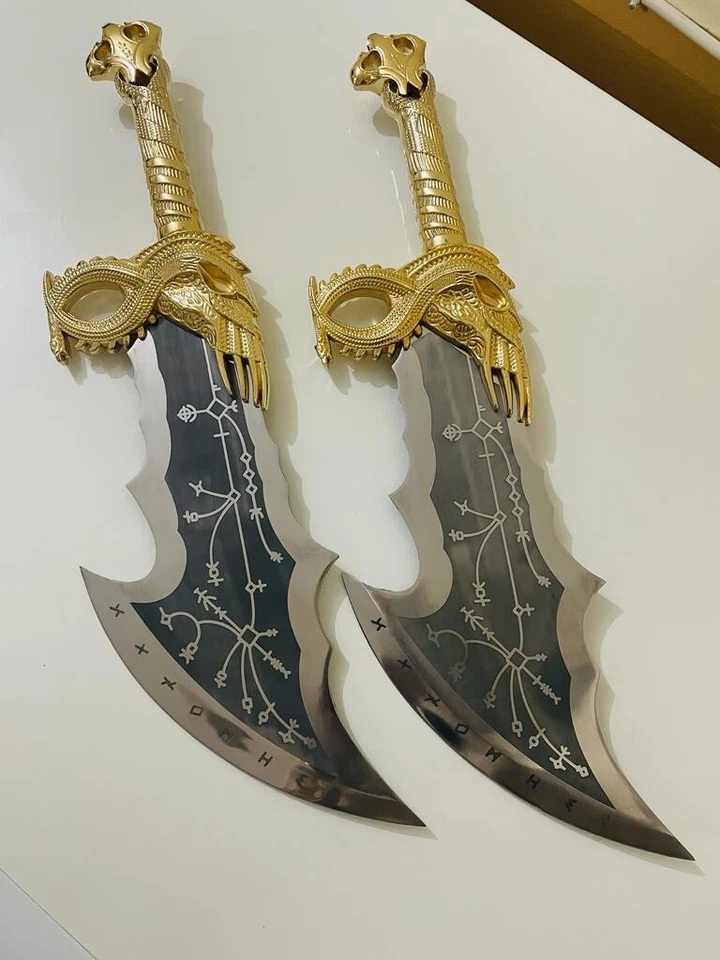 Réplica de cuchillas gemelas God of War Blade of Chaos Foto 3 de 3