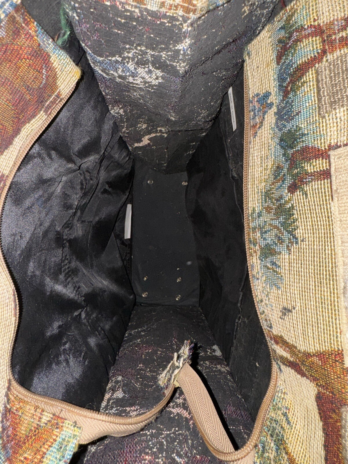 PONY "Borsa tote arrotolata stampa cavallo di giada borsa bagaglio espandibile borsa della spesa 23x13""