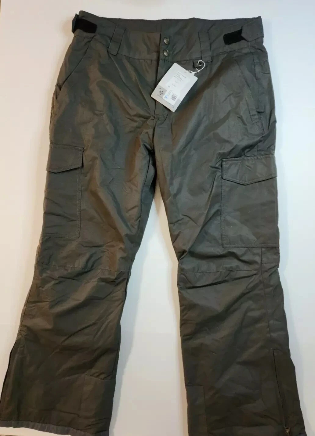 GEMYSE Women's Insulated Waterproof Ski Snow Pants Gray XL New w/Tags