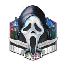 SCREAM GHOSTFACE 3D HALLOWEEN SCARY MOVIE WALL SIGN PLAQUE NEW