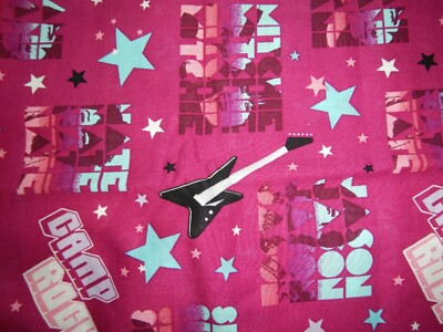 #ad New Camp Rock Cotton Fabric by the Yard 1 Yard 36quot; X 44quot; Pre Cut Sewing Crafts $7.99