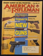 VINTAGE AMERICAN RIFLEMAN APRIL 1994 NRA PRESENTS TODAY'S NEW GUNS - S&W MARLIN