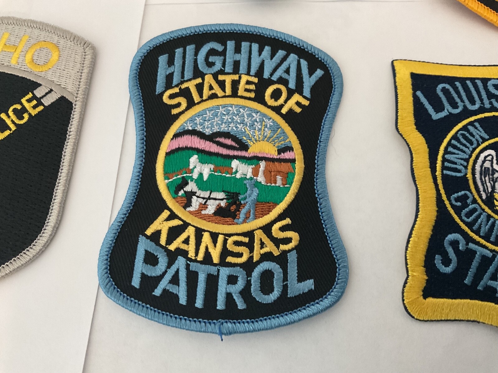 State Law Enforcement patches All different 10 piece set. All new.Full size