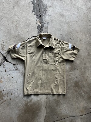 Vintage 60s 70s Nat Nast Creations Button Up Work Shirt collar Men s Size M