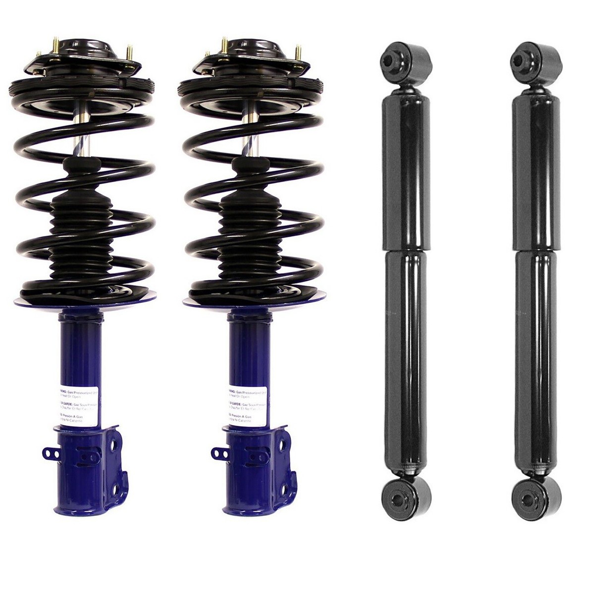 Front Struts Coil Springs & Rear Shocks Monroe Kit for