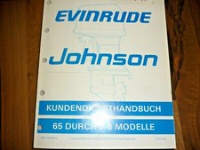Evinrude Johnson Manuale Servizio Clienti 65 DA V-6 Modello 1985