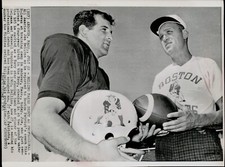 1965  Press Photo Navy Star Joe Bellino Welcomed to American Football League