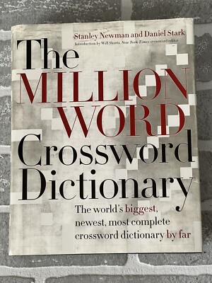The Million Word Crossword Dictionary Hardcover Book