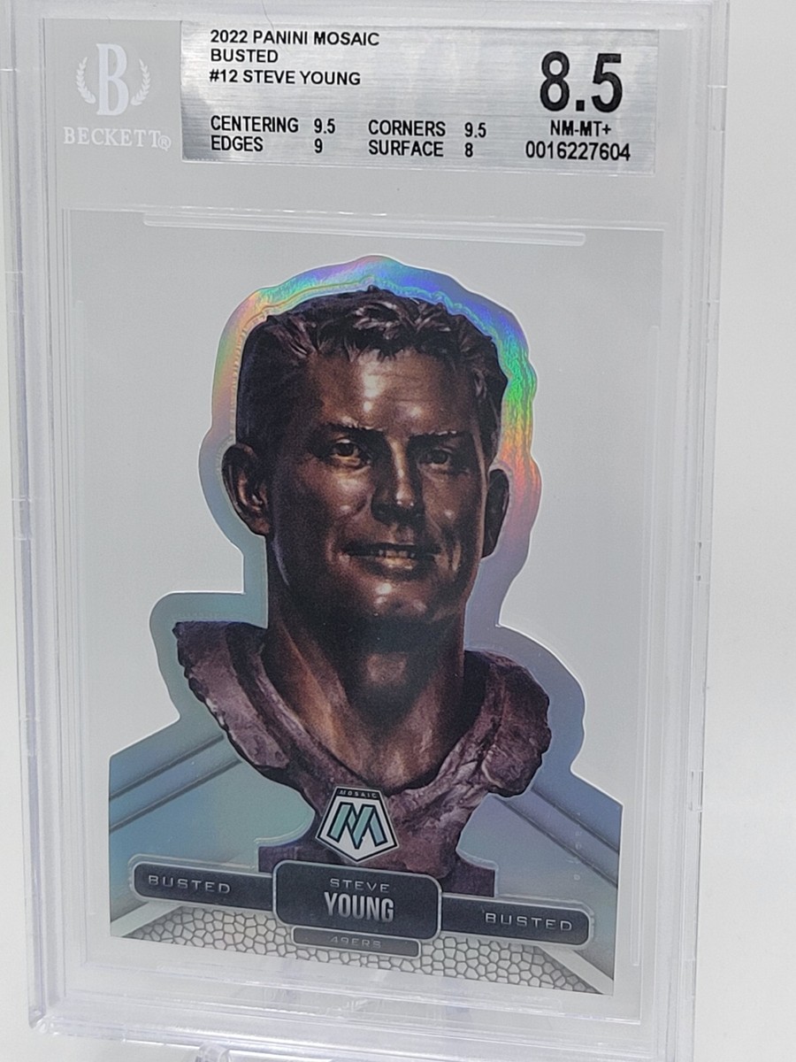 祈り / BU-ZONE 2022 12.b Steve Young 2022 Panini Mosaic BUSTED SSP #B-12 Si Prizm 49ers BGS