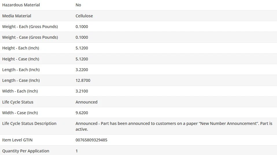 Filtro de aceite tipo OEM WIX para GENESIS G90 2017-2022 V6-3,3 L Foto 4 de 4