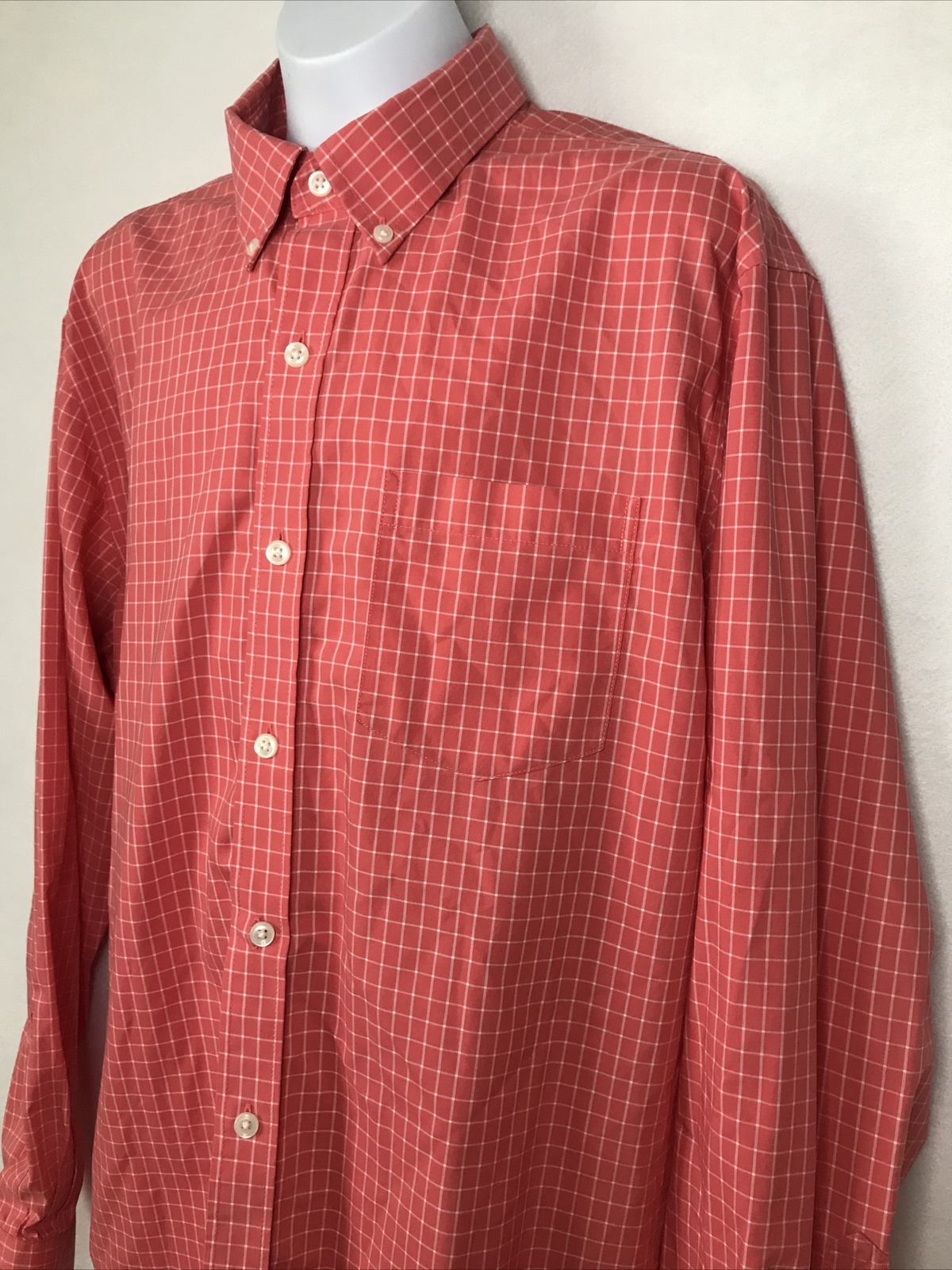 L. L. Bean Men's Wrinkle Resistant Traditional Fit Long Sleeve Shirt Size M-Reg