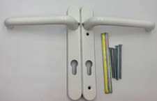 Hoppe DDA Long lever  92mm pz,screw fix 122mmUPVC Lever Door Handle White