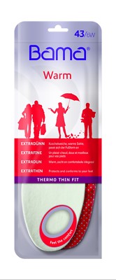 Bama Thermo Thin Fit - Ultradünne Wintersohle Größen 24 bis 46 - 3100047/3101100