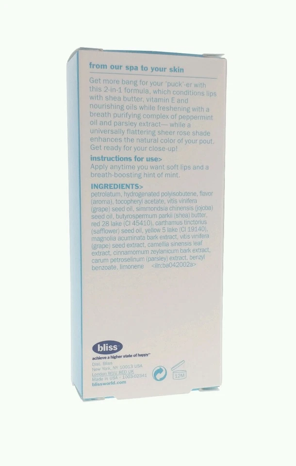 Bálsamo brillante bliss FABULIPS VAINILLA COMO NUEVO 0,5 oz/15 ml Foto 2 de 2