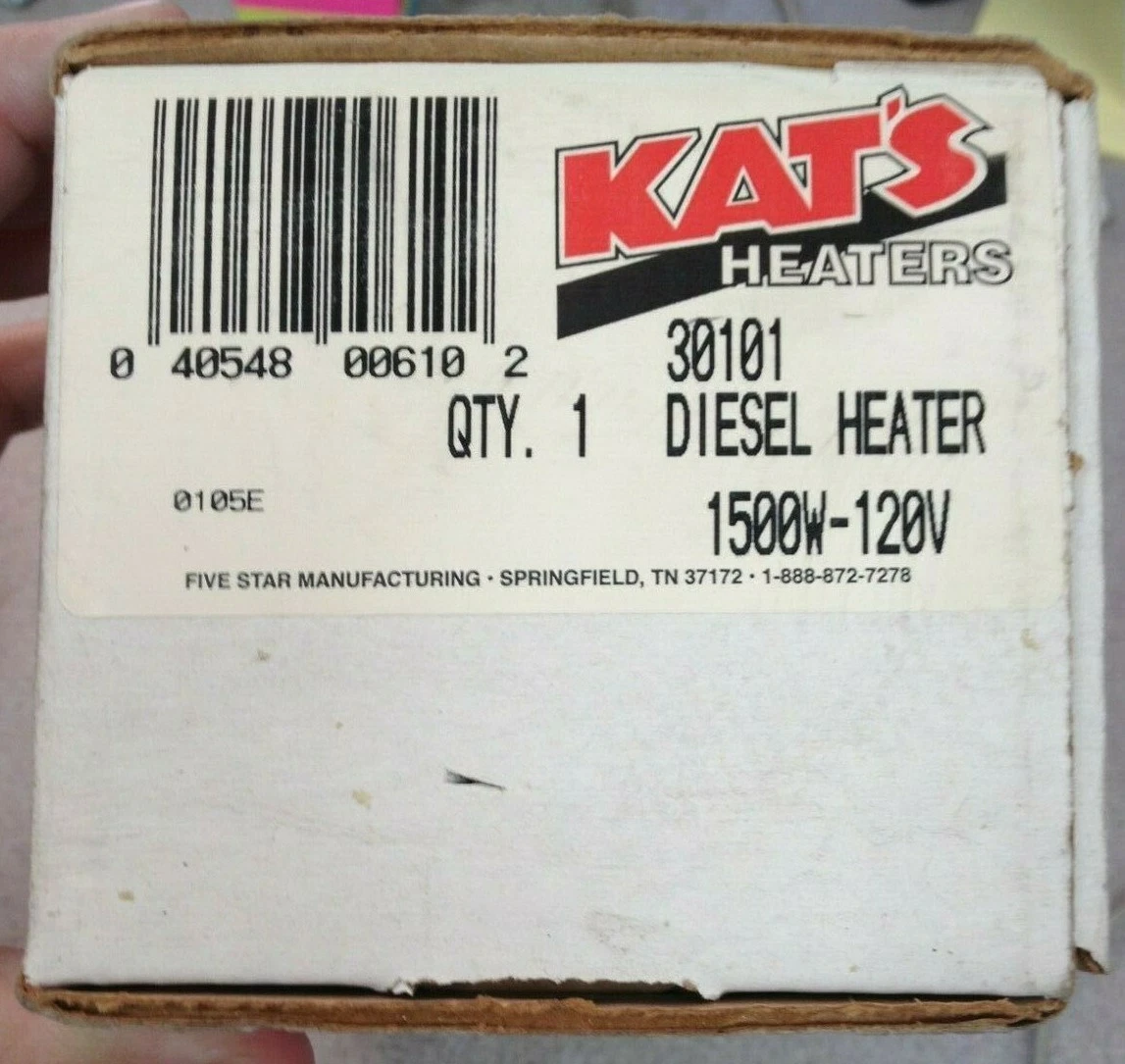 Katu0026#039;s Heaters Diesel Heater Element 1500W - 120V 30101 | eBay