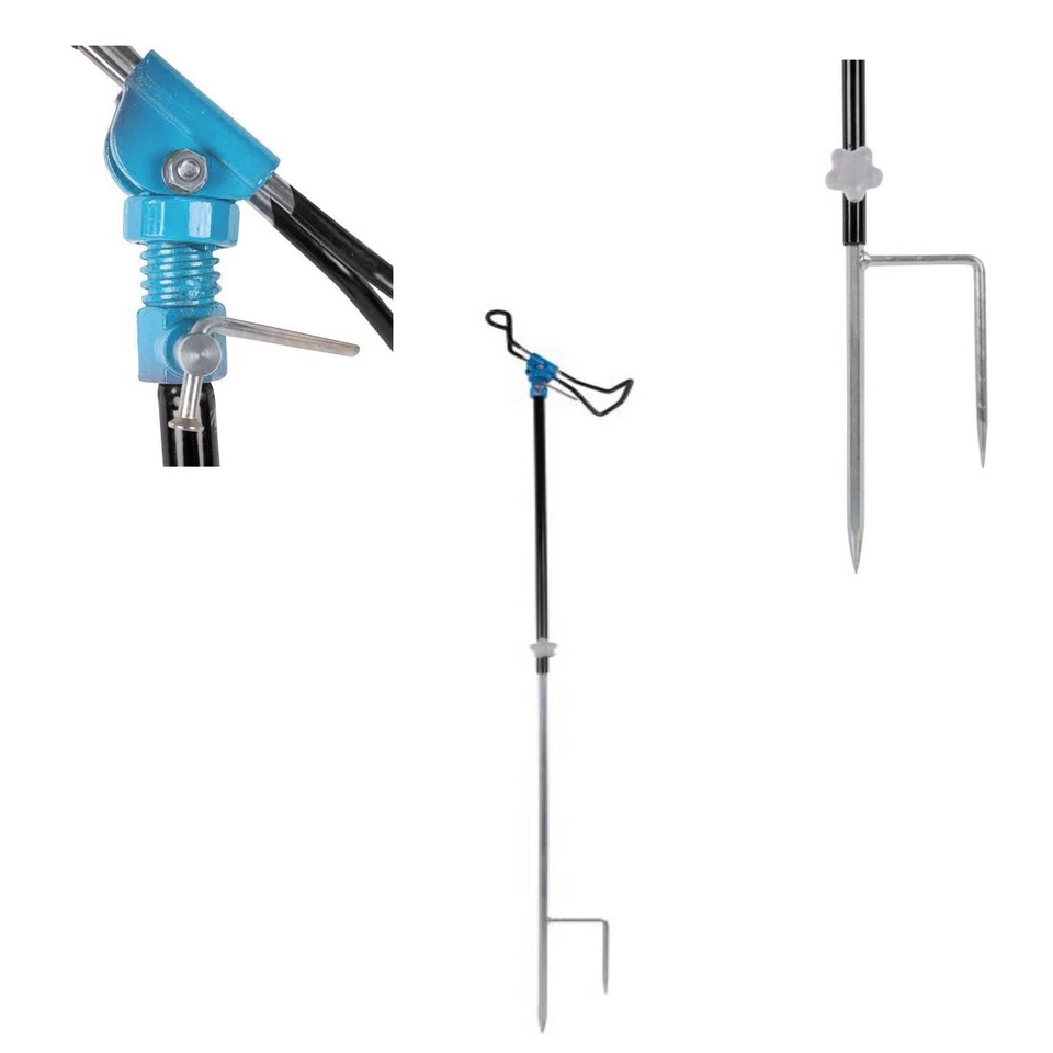 PRESTON INNOVATIONS LTD. Magic Trout Rutenhalter verstellbar blau/schwarz Rutenständer Forellen