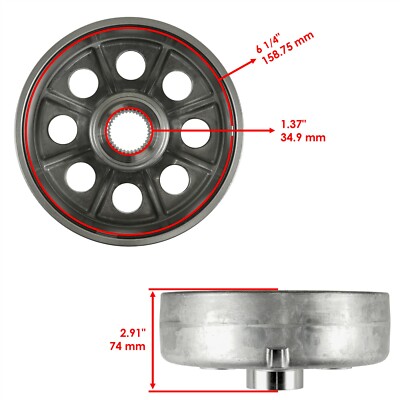 ℳ. Caltric 43620-HP5-600 Rear Brake Drum For Honda Rancher 420 TRX420