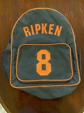 Cal Ripken Jr 8 Baltimore Orioles Black/ Orange Backpack Game Giveaway New