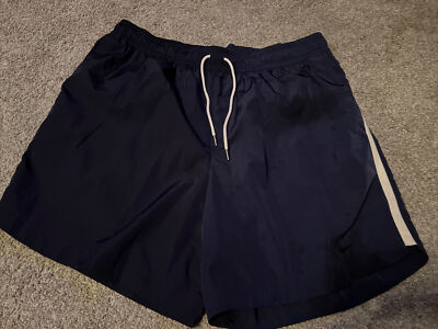 NWT Nike XL Men or Women Short Repel Volley Swim Black/White Stripe 7  Inseam
