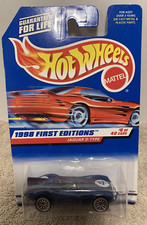 Hot Wheels 1998 First Editions #6 of 40 Cars Jaguar D-Type Collector #638 Blue