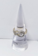 Sterlng Silver Overlapping Knot Ring sz 7 4.6g T.W. 