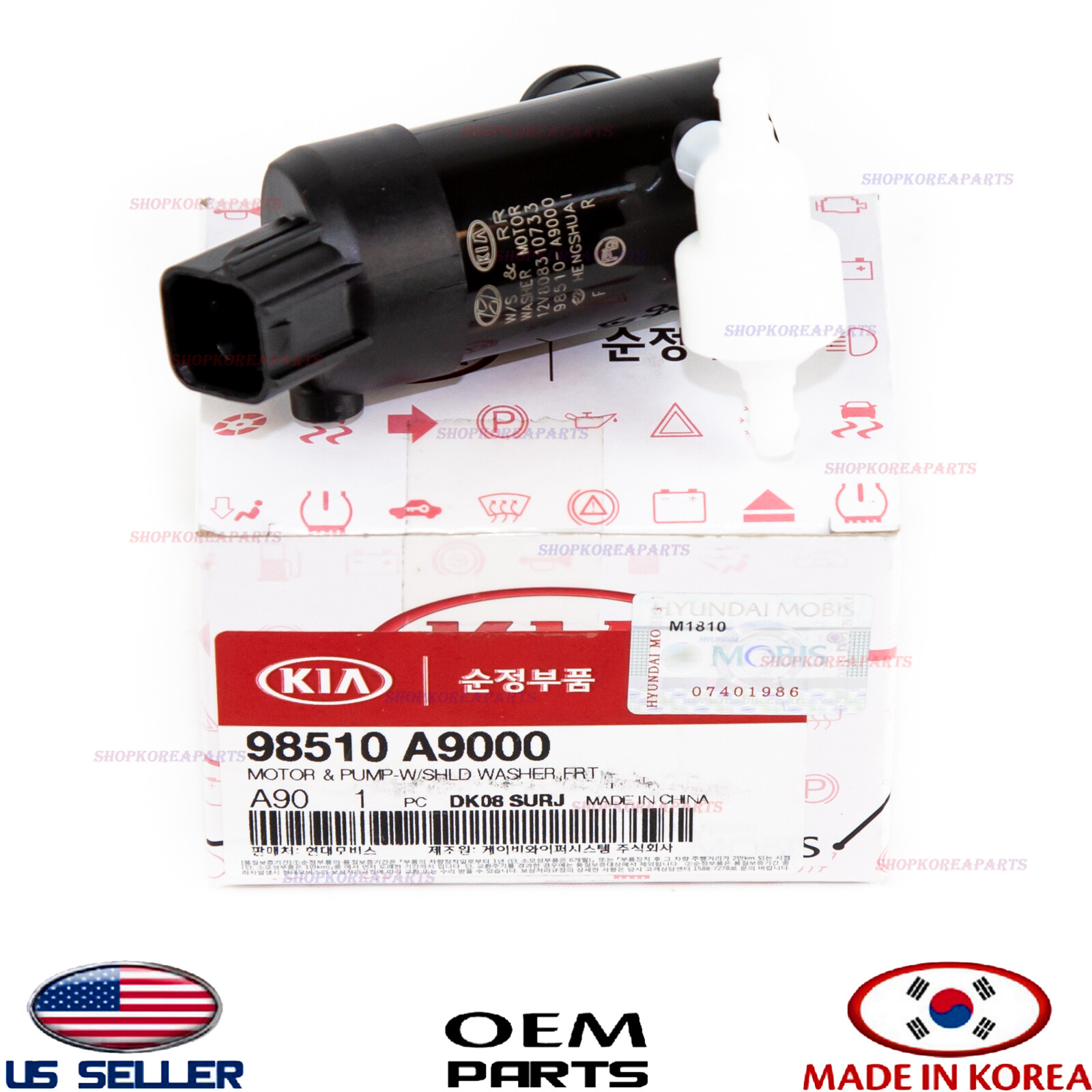 OEM Windshield Washer Pump GENUINE KIA SEDONA SORENTO Telluride 2016