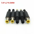 Wooden Female Plug 7.0*1.2mm*9.5mm Charging Plug DIY DC Power Connector