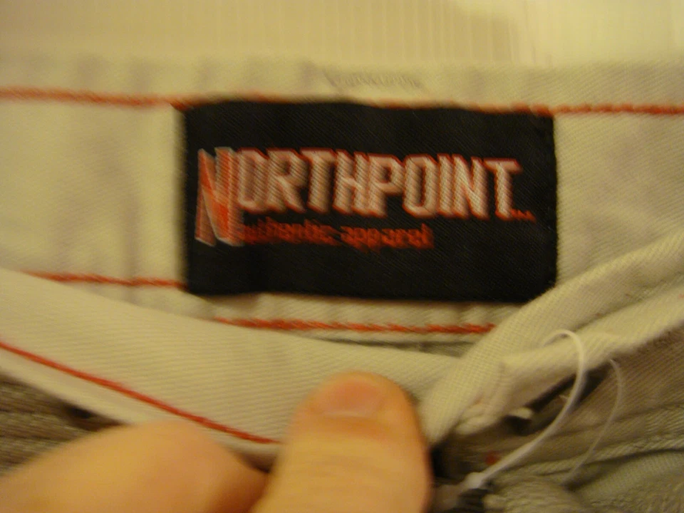 "Pantalones cortos cargo Northpoint con cinturón laterales elásticos beige talla 48 ins 10"" para hombre NUEVO Foto 3 de 4