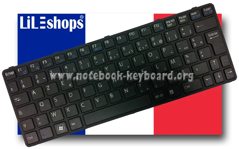 Clavier Fr AZERTY Sony Vaio VGN-SR31M/S VGN-SR37M VGN-SR39VN/S VGN