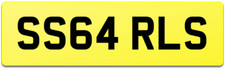 CARLS NEW STYLE 64 REG NUMBER PLATE SS64 RLS ALL FEES PAID CARL / NOT 55 CARLS !