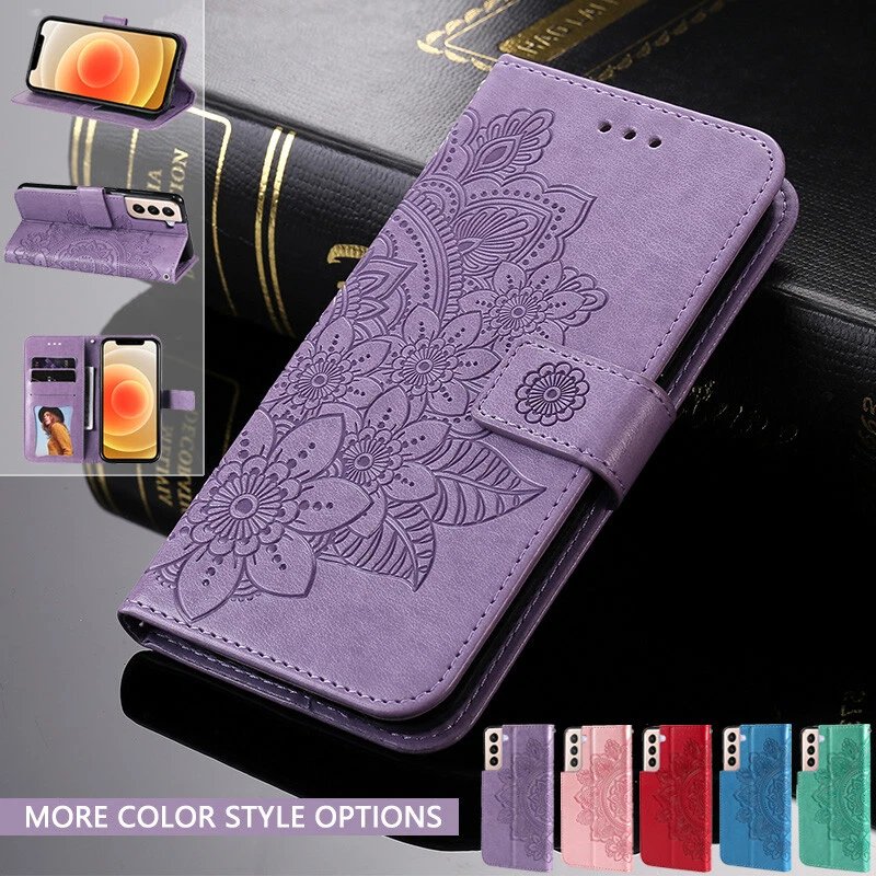 For Samsung S24 S23 Ultra S22 S21 FE A14 A54 A05S Leather Wallet Flip Case Cover - Image 2 of 4