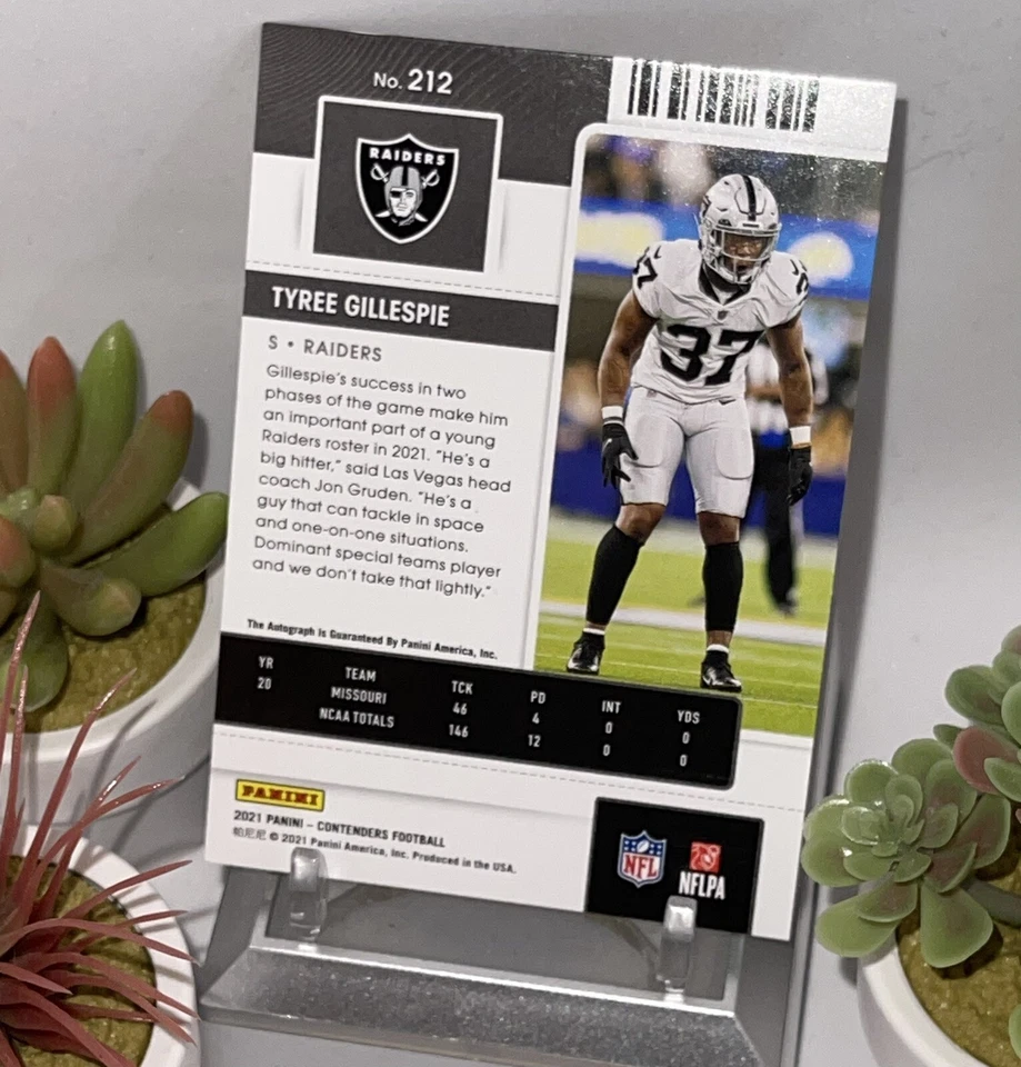 2021 Contenders Tyree Gillespie Auto Wild Card Round SSP RARE! HTF 🔥 Mint FS - Image 2 of 2