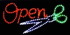 Ultra Bright LED Neon Light Super Bright Hair Cut Salon Beauty business Sign L24