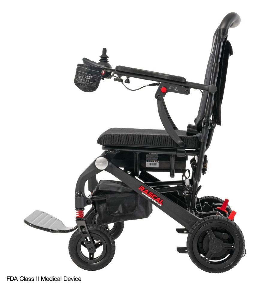 Rascal Carbon Cruiser Lightweight Folding Electric Wheelchair | eBay