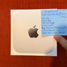 NEW SEALED 2026 Apple Mac mini M6 32GB RAM 1TB SSD 12C CPU/GPU MHQV4LL/A Wi-Fi 7