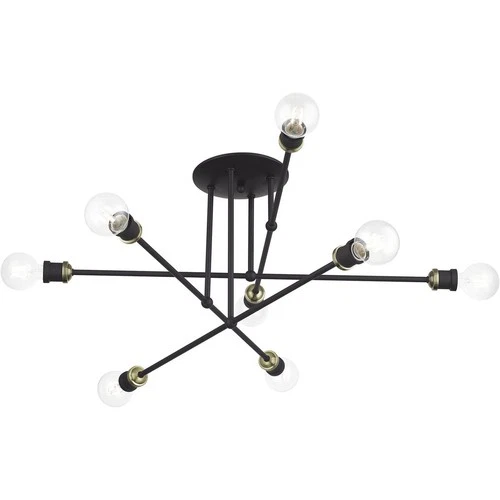 Livex Lighting Delacroix Semi-Flush Mount - Thumbnail 3
