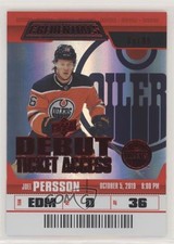 2019 Upper Deck Credentials Debut Ticket Access Red 33/99 Joel Persson #110 01g1