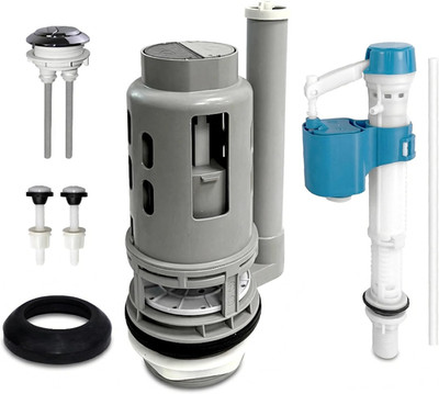 3-Inch Dual Flush Valve Replacement Kit for 2-Piece Toilet - Fits Glacier Bay, A