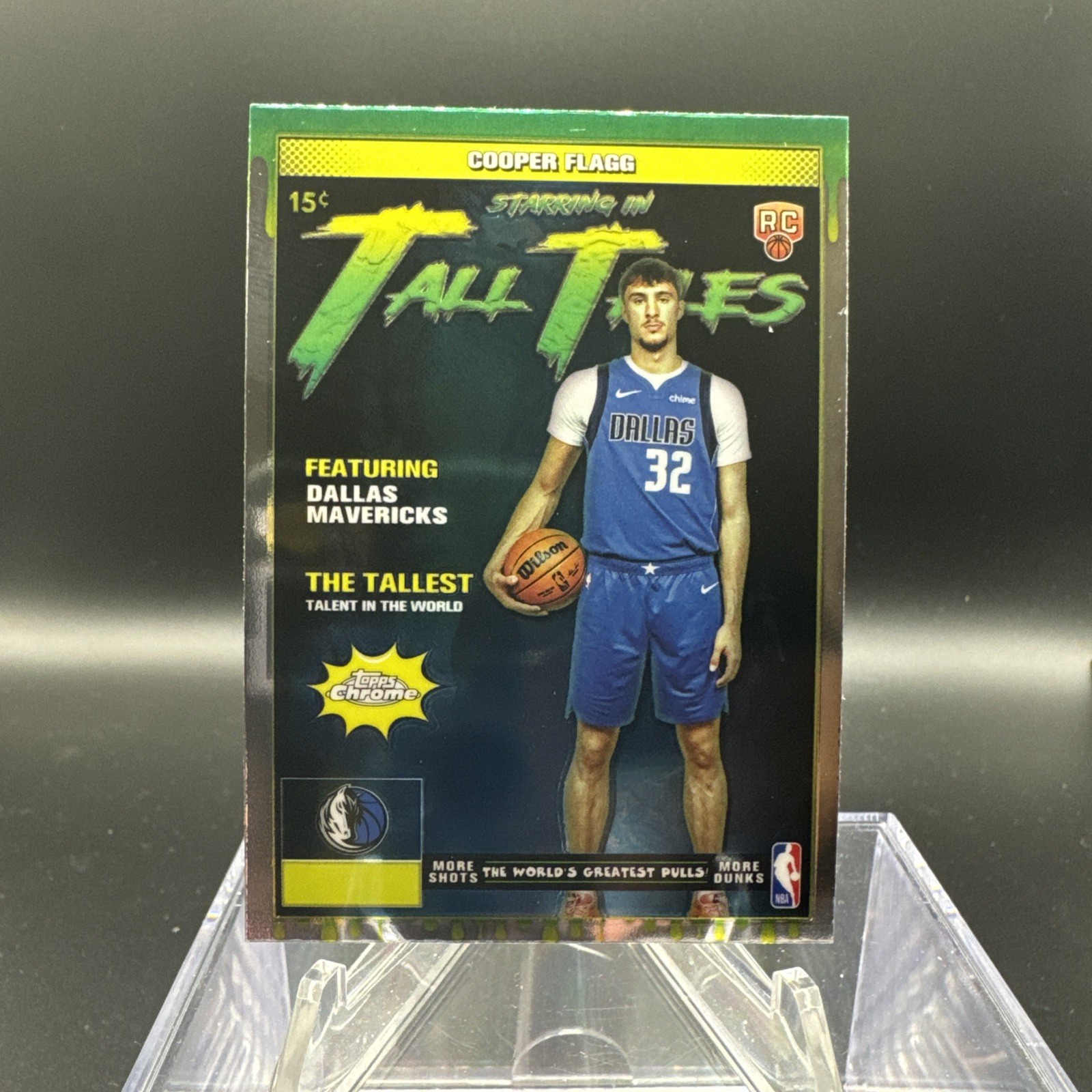 2025 Topps Chrome COOPER FLAGG ROOKIE TALL TALES Dallas Mavericks TT-16