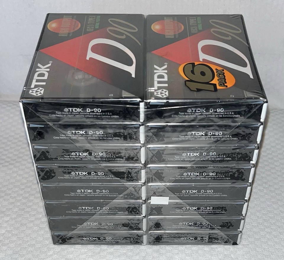 Lot of 16 TDK D90 Blank Audio Cassette Tapes (NEW)High Output IECI ...